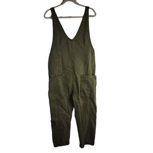 Free People We The Free Women's High Roller Jumpsuit‎ Size Medium Moss Green
